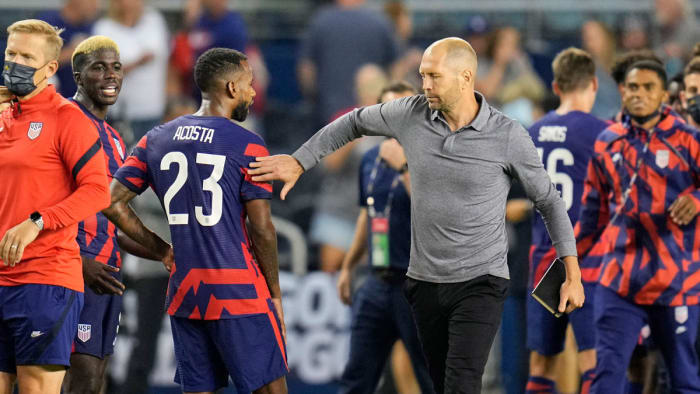 USMNT coach Gregg Berhalter after a Gold Cup win over Haiti